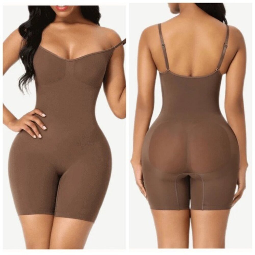 SENSIL FeelingGirl Full Body Shapewear Jumpsuit – Coffee – Size XL – NWT